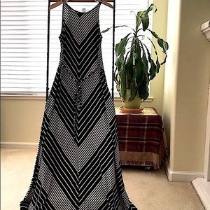 Old Navy Belted High Neck Maxi Dress